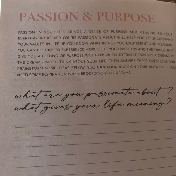 😃 Free With Any Purchase Dreams List Book Goal Setter Notebook Journal - Picture 2 of 7